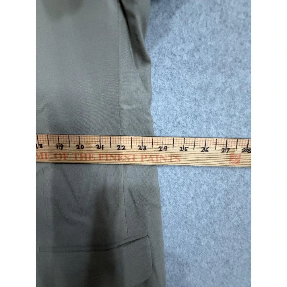 Gianfranco Ruffini Manzini Suit Mens 48L 44x32 Brown Wool‎ 2 Piece Jacket Pants